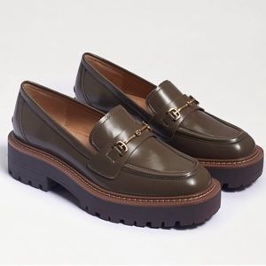 Laurs Loafer by Sam Edelman in Alpine Green Shiny